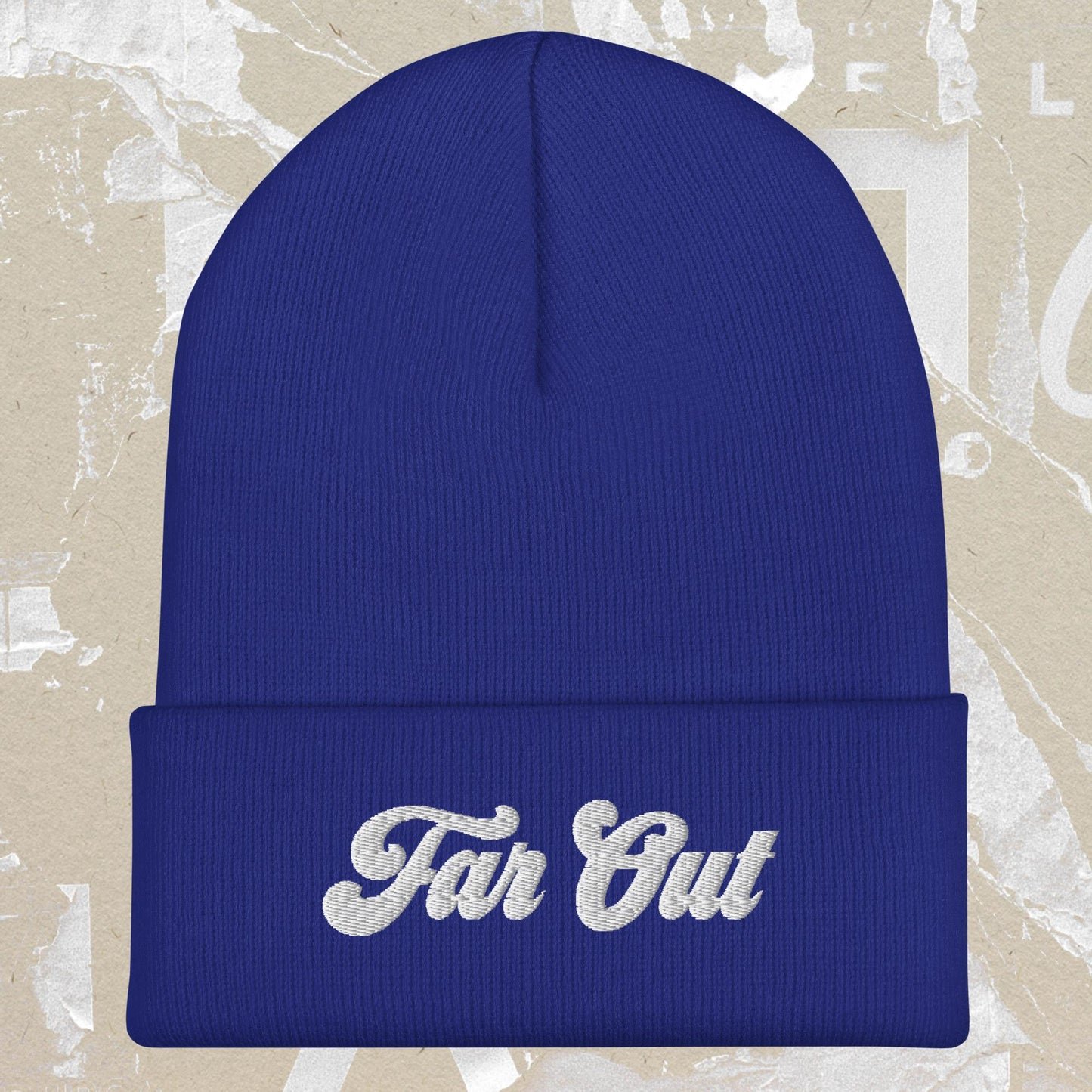 Far Out 1970s Cuffed Beanie